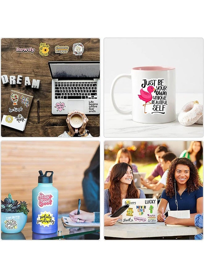 Peachjoy Inspirational Words Stickers, Motivational Quote Stickers for Teens and Adults Trendy Vinyl Positive Sticker for Water Bottles Book Laptop,200PCS - Image 4