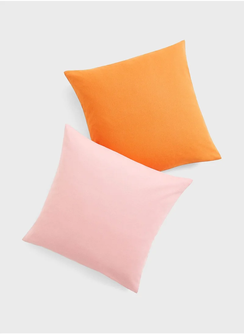 اتش اند ام 2-Pack Cotton Canvas Cushion Covers