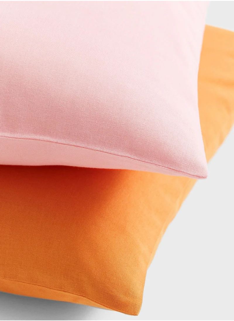 اتش اند ام 2-Pack Cotton Canvas Cushion Covers