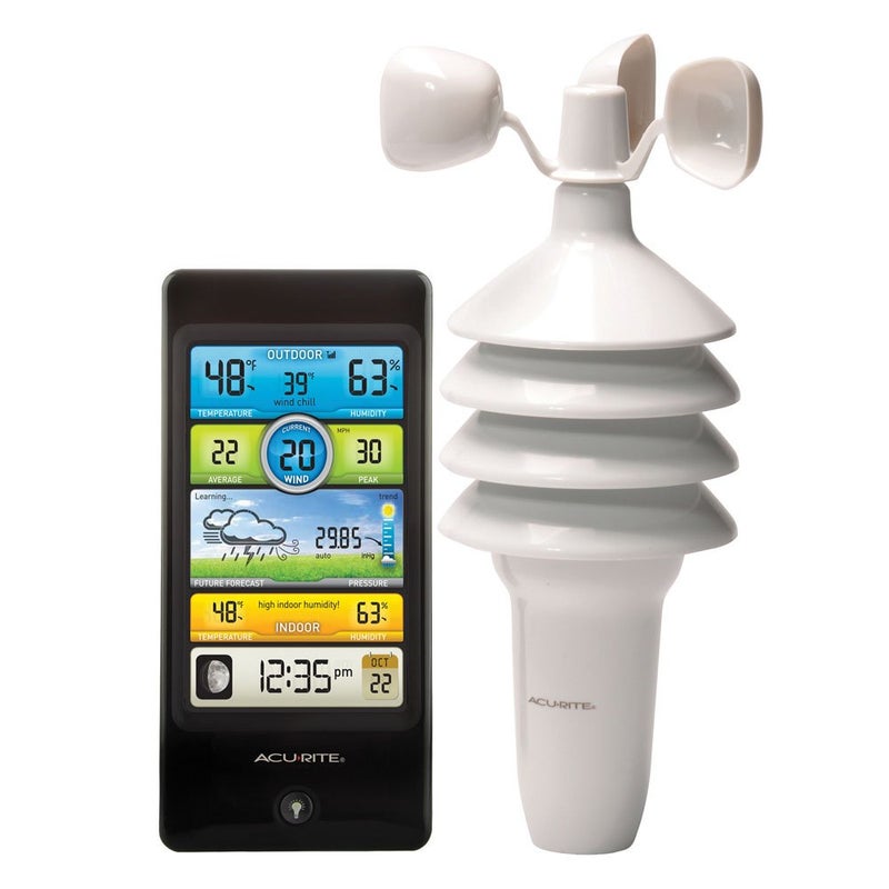 Acurite AcuRite Notos 3in1 01604M Pro Color Digital Weather Station with Wind Speed Temperature and Humidity 