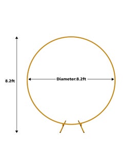 Doingart Doingart 82ft 25m Large Size Yellow Round Metal Wedding ArchRound Backdrop StandCircle Balloon Arch Stand for Garden Yard Wedding Indoor Outdoor Party Decoration  - Image 2