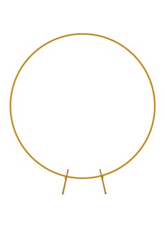 Doingart Doingart 82ft 25m Large Size Yellow Round Metal Wedding ArchRound Backdrop StandCircle Balloon Arch Stand for Garden Yard Wedding Indoor Outdoor Party Decoration  - Image 1
