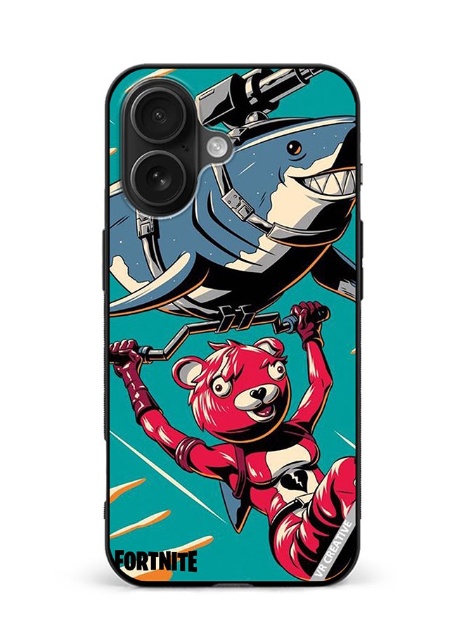 Protective Case Cover For Apple iPhone 16 Plus Fortnite Poster Design Multicolour