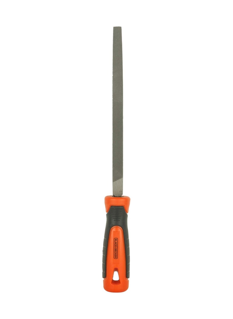 BLACK+DECKER Black+Decker 200Mm 2nd Cut Bimaterial Handle Steel Triangle File. Bdht22147  - Image 1