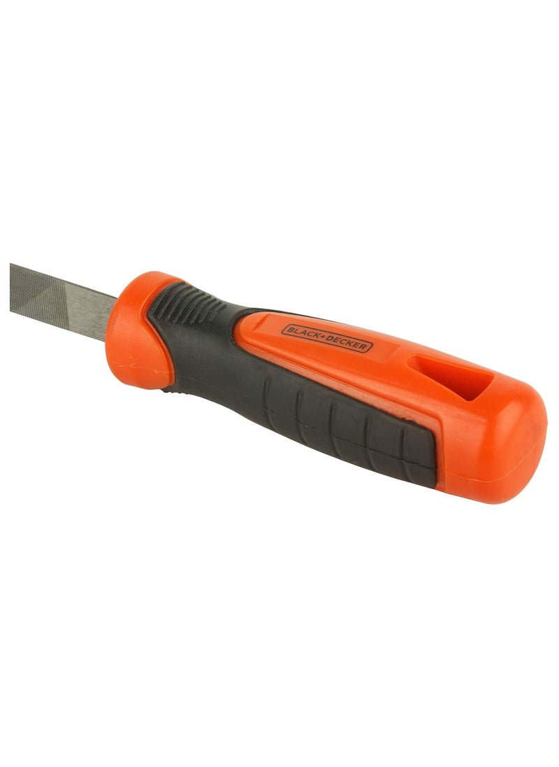 BLACK+DECKER Black+Decker 200Mm 2nd Cut Bimaterial Handle Steel Triangle File. Bdht22147  - Image 4