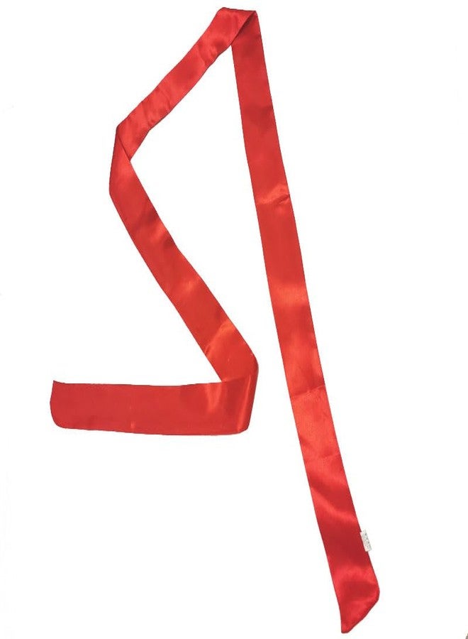 Backgarden Red Women 200cm Long Satin Sash Belts for Wedding Bridal Bridesmaid Dress Accessories - Image 2