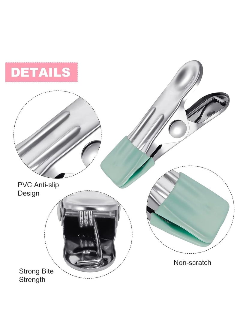 RATSAW 30Pcs Clothes Pegs Stainless Steel Laundry Pegs Clothes Pins for Socks and Underwear and Food and Sealing and Photos  - Image 2