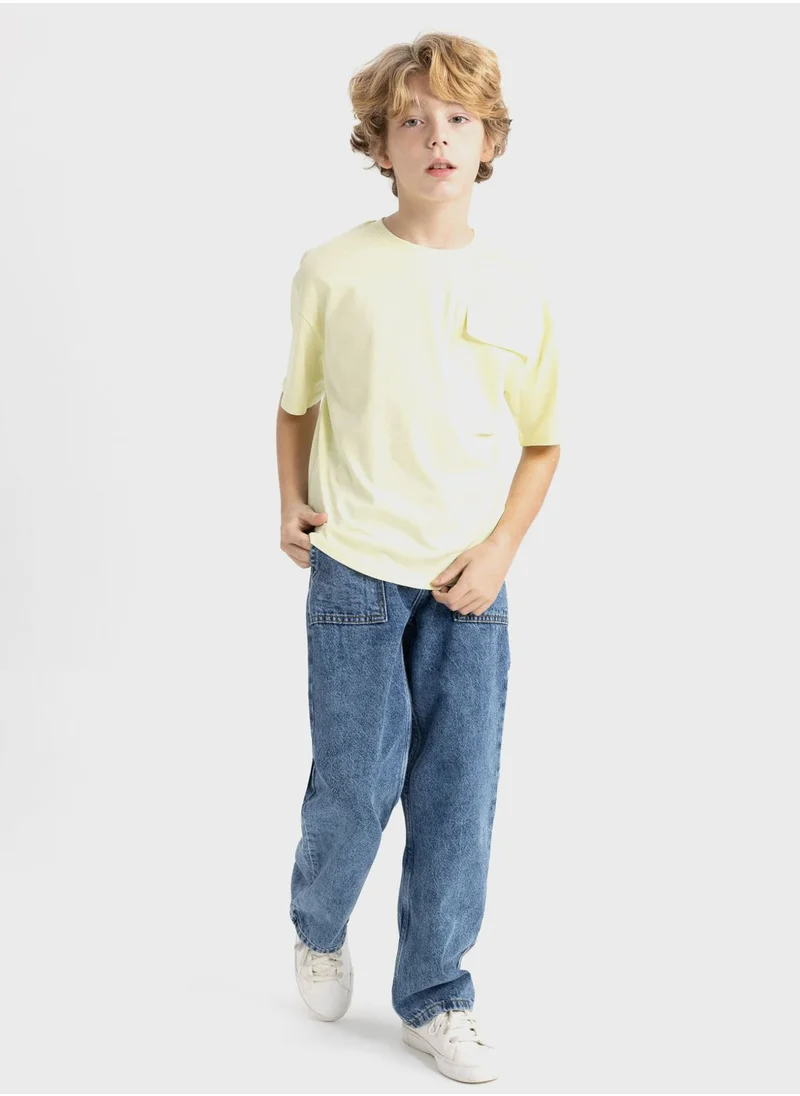 DeFacto Oversize Fit 3D Short Sleeve T-Shirt