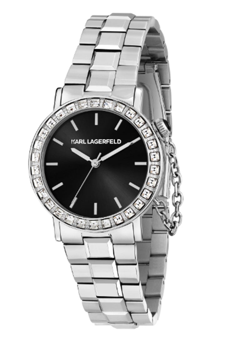 Karl Lagerfeld Women's 33MM Black, Sunray Dial Stainless Steel Watch - R0553100507 - Image 1