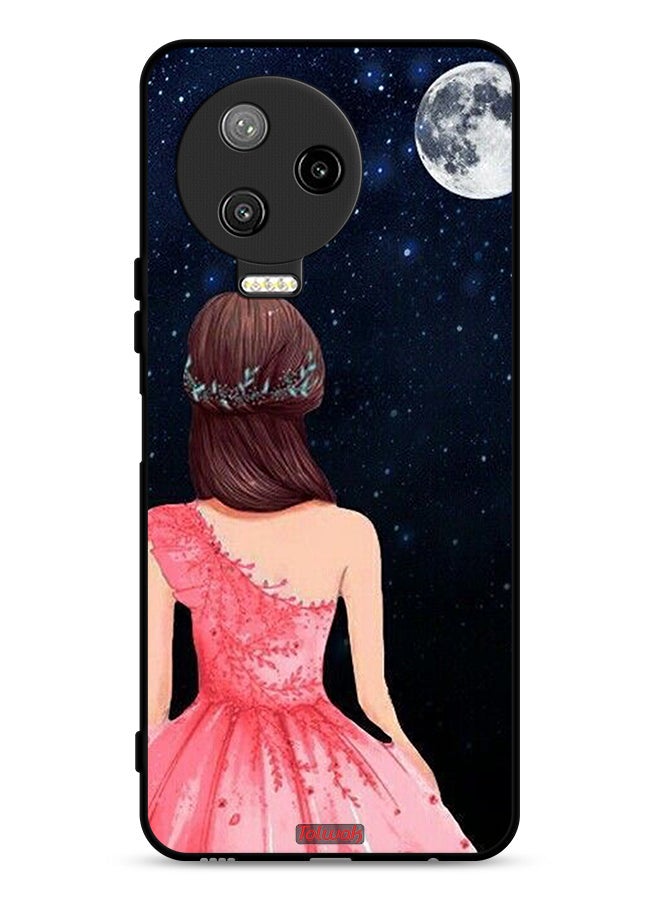 Tolwak Infinix Note 12 Pro 4G Protective Case Cover Girl And Moon Art - Image 1