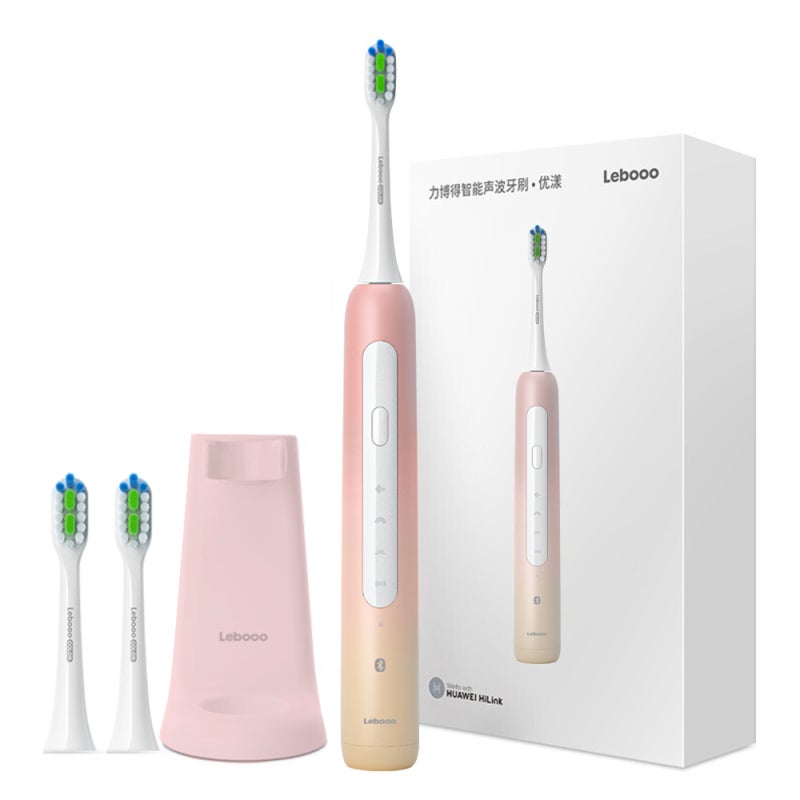 Sonic Electric Toothbrush: Pink IPX7 Waterproof 4-speed Mode - 38000 VPM Magnetic Suspension Movement Intelligent App Controlled for Home Travel Oral Care - Image 1