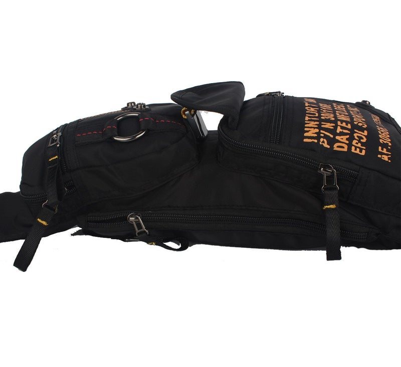 Innturt Nylon Sling Chest Bag Daypack Bicycle Travel Gym Backpack for Women Men Black - Image 5