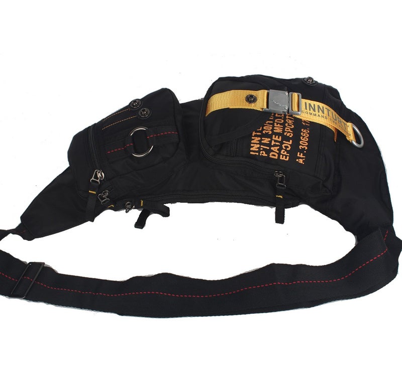 Innturt Nylon Sling Chest Bag Daypack Bicycle Travel Gym Backpack for Women Men Black - Image 3
