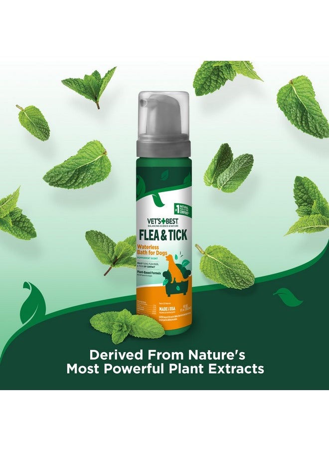 Vet's Best Vet's Best Flea & Tick Waterless Bath Foam for Dogs - Flea-Killing Dry Shampoo for Dogs - Plant-Based Ingredients - Certified Natural Oils - 8 oz  - Image 5