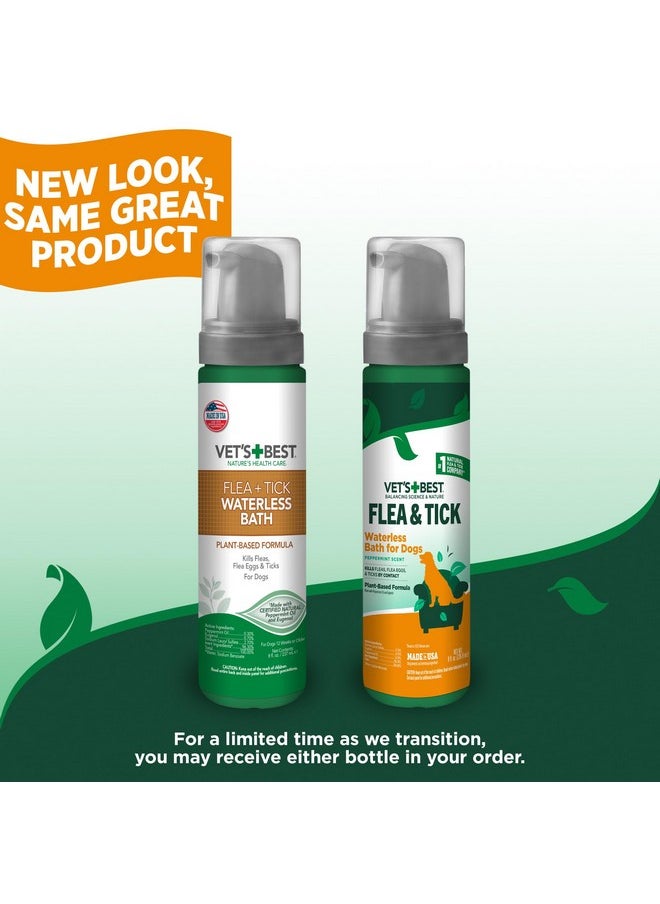 Vet's Best Vet's Best Flea & Tick Waterless Bath Foam for Dogs - Flea-Killing Dry Shampoo for Dogs - Plant-Based Ingredients - Certified Natural Oils - 8 oz  - Image 2