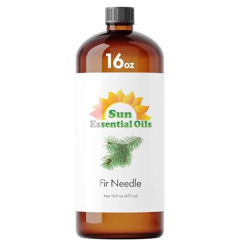 Sun Essential Oils Fir Needle Essential Oil 16oz for Aromatherapy, Diffuser, Muscle Ease, Relaxation - Image 1