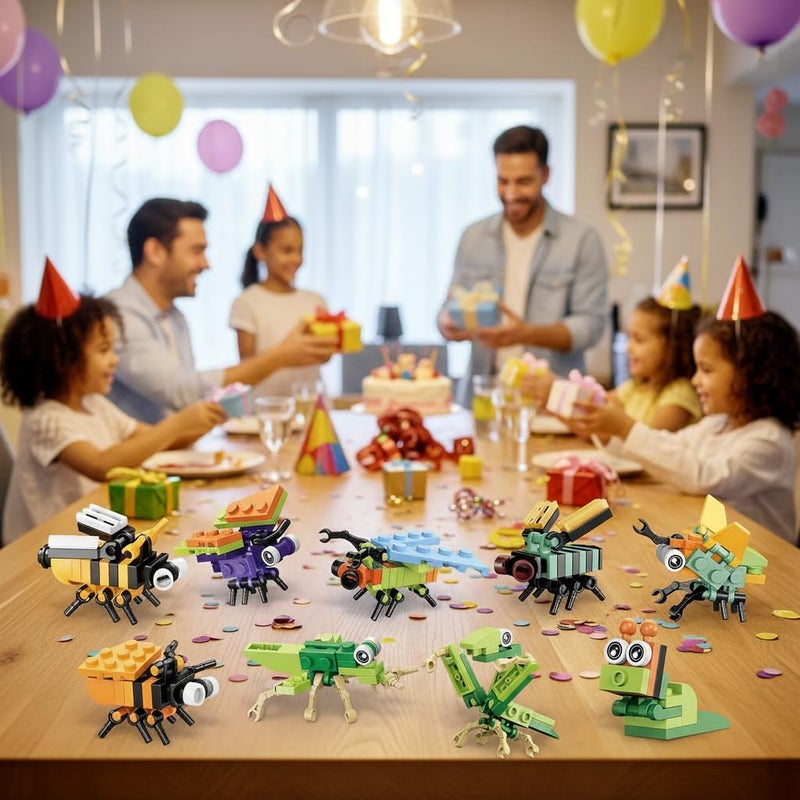 BRICHBROW Party Favors for Kids - 12 Pack Animals Building Blocks for Goodie Bags Stocking Stuffers Classroom Prizes Birthday Gifts Toy Building Sets for Kids 6-12yrs - Image 2
