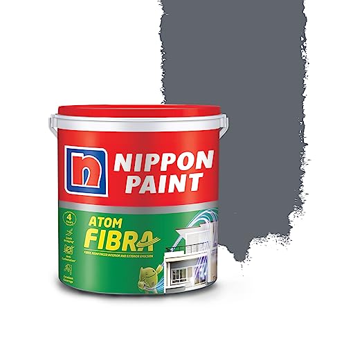 Nippon Paint Atom Fibra 2 In 1 Interior & Exterior Emulsion 1 L Greys (Silhouette) - Image 1