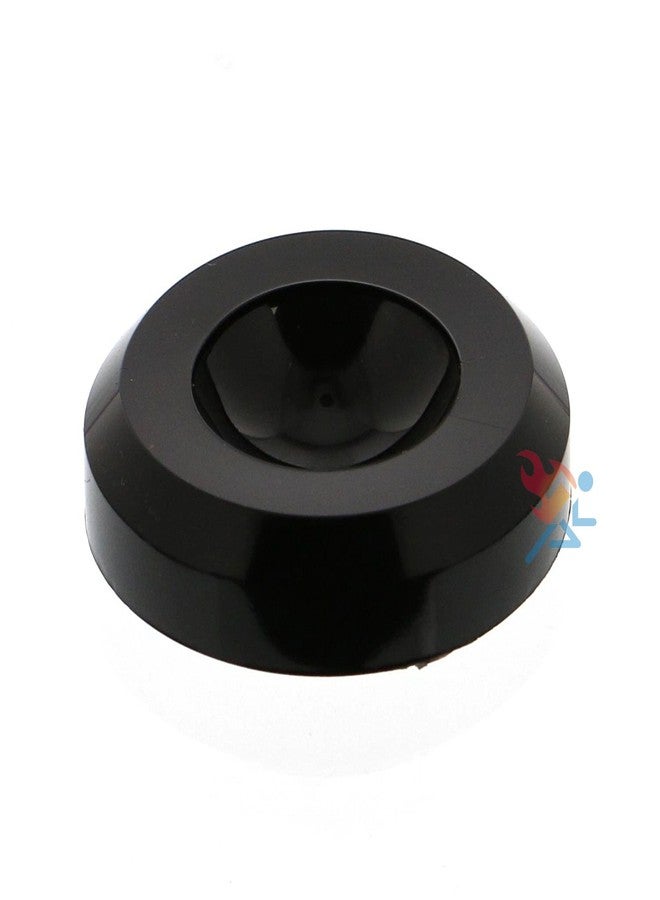 OnFireGuy 2" Black Round Dimple Blocks for Baseball Softball Tennis Balls Shot Put Golf Ball Sphere Crystal Ceramic Round Balls Display Stand Holder, Qty: 1 - Image 1