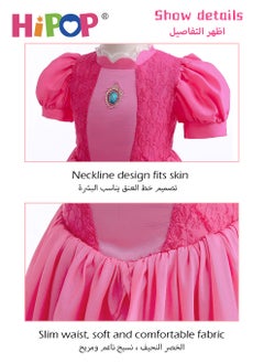HIPOP Girls Princess Dressing up with Accessories,Princess Costumes,Birthday Party Cosplay Outfits for Girls Gift  - Image 5