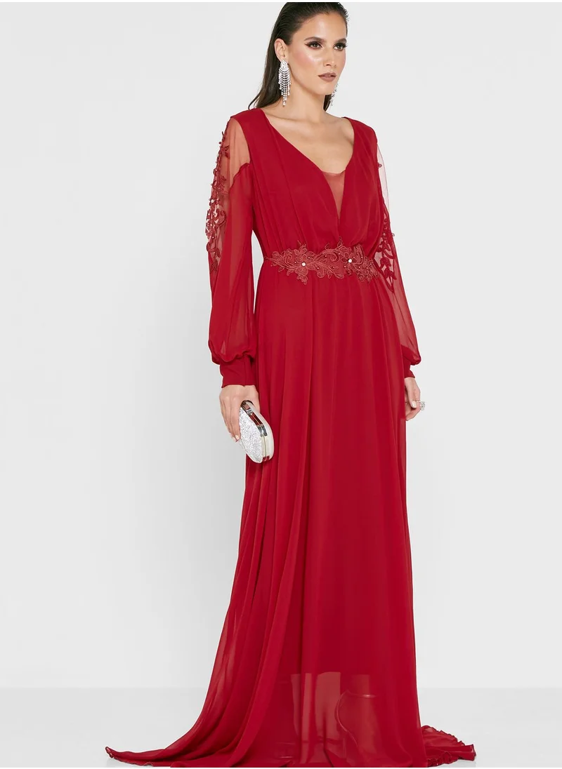 Ella Limited Edition Lace Detail Maxi Dress