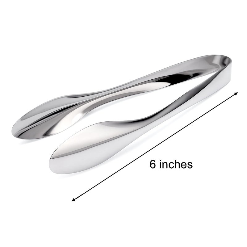 Natier Premium Stainless Steel Serving Tongs (6'' Small) - Image 3