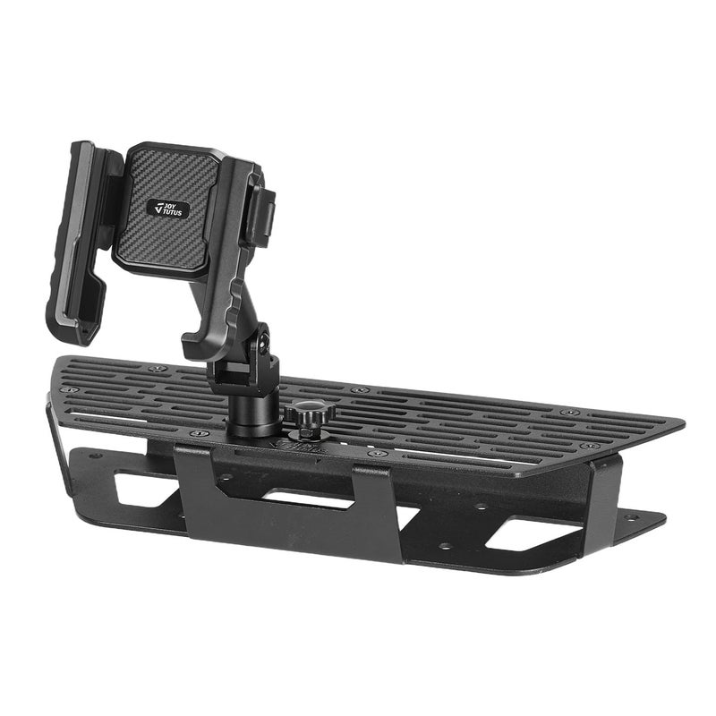 JOYTUTUS Metal Dash Platform Mount Phone Holder Compatible with 2019-2021 Silverado & Sierra | Custom Fit Phone Mount Expansion Platform| One-Hand Adjustable Clip - Image 1