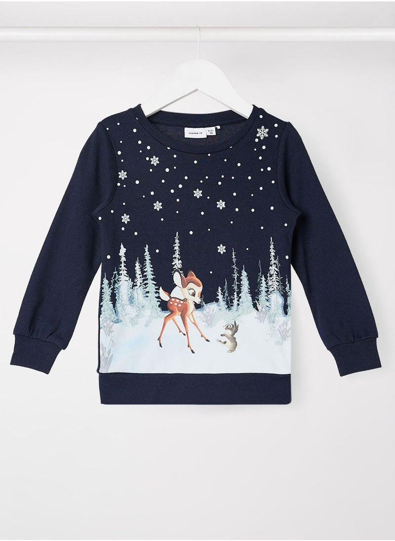 NAME IT Infant Bambi Sweatshirt  - Image 1