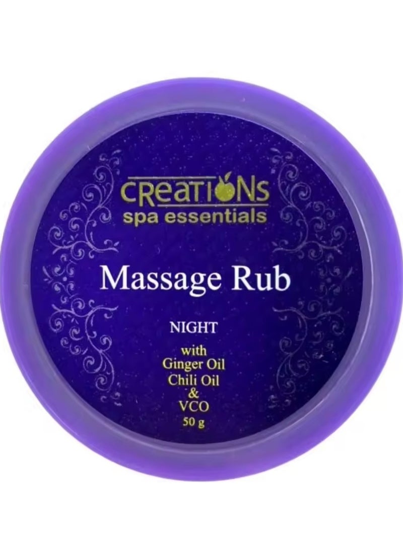 creation Massage Rub Oil,Night,50g 
