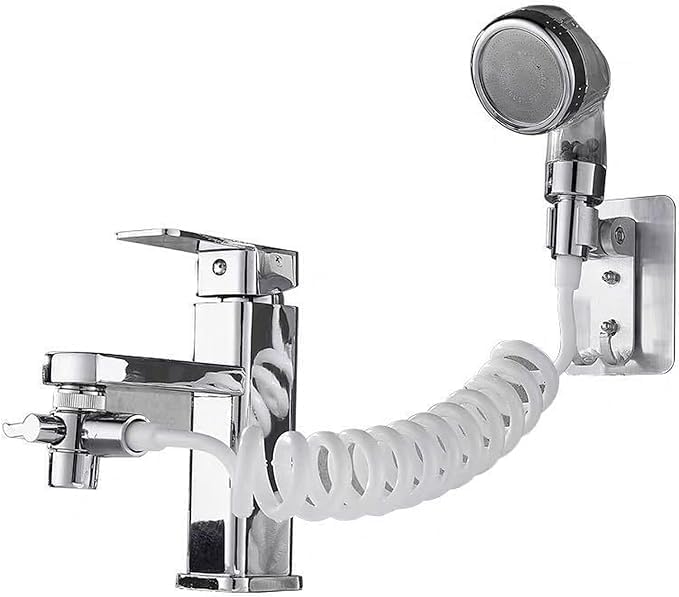 Alark Sink Hand Shower Faucet Washbasin Faucet External Shower Small Nozzle Set For Home Bathroom Kitchen Basin Adjustable Hot And Cold Shower Kit for Washing Dogs and Hair Tap Sink 17x8x10 CM - Image 1