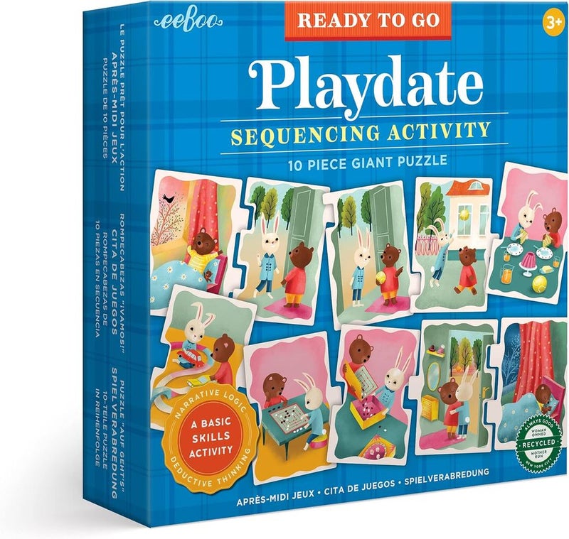 EEBOO Ready To Go Puzzle - Playdate Pzrtpd