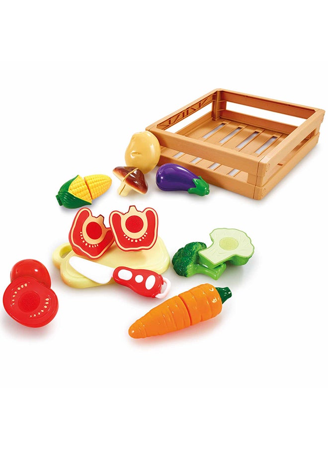 ADDO Busy Me Slice And Play Veggie Set, Kitchen Playset , Cooking Playset, Interactive Playset, Imaginative Play, Role Play , Pretend Play, Gift For Kids And Toddlers  - Image 1
