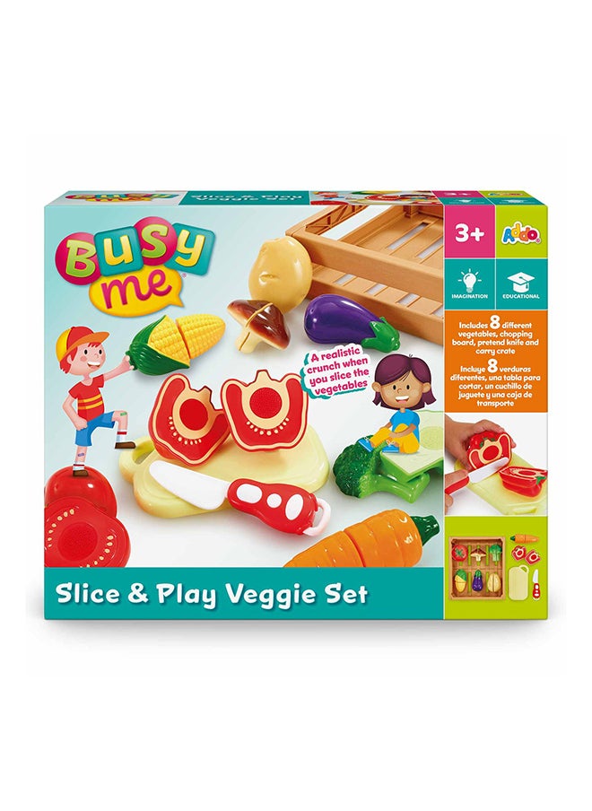 ADDO Busy Me Slice And Play Veggie Set, Kitchen Playset , Cooking Playset, Interactive Playset, Imaginative Play, Role Play , Pretend Play, Gift For Kids And Toddlers  - Image 3