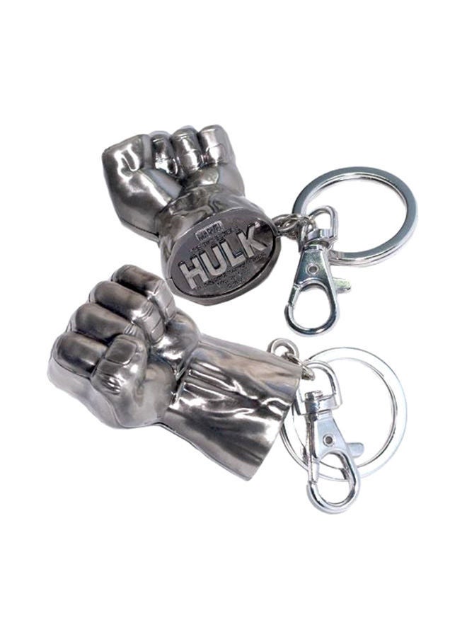 NIBEMINENT Marvel Hulk Fist Silver Keychain - Image 2