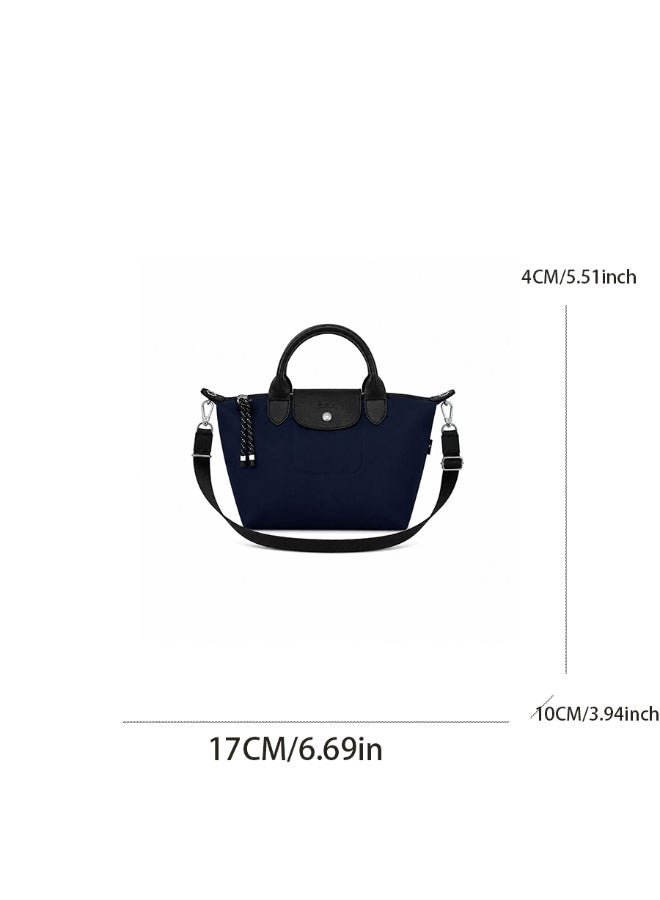 Energy Series Mini Tote Bag, Deep Navy Blue, Waterproof with Detachable Strap - Image 3