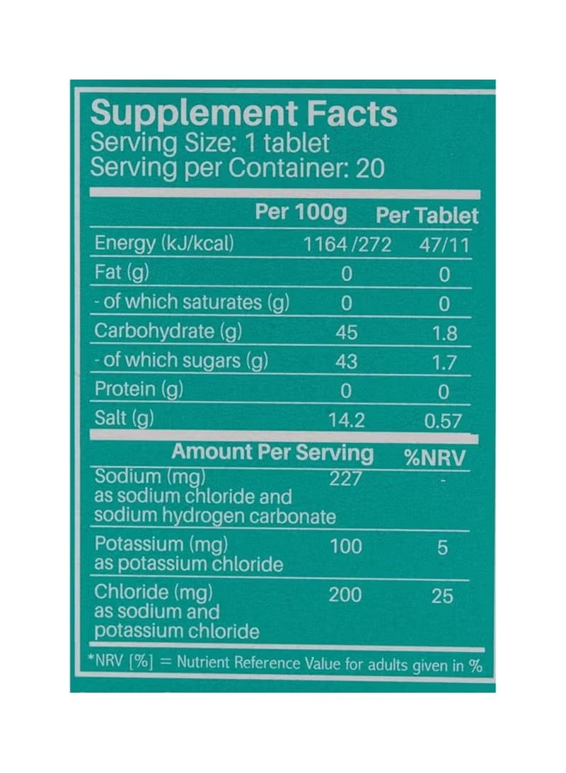 SUN SHINE Rehydration Effervescent Orange, 20 Tablets - Image 1