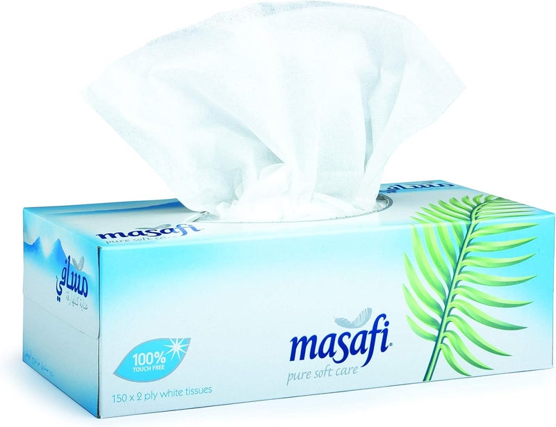 Masafi White Tissue 2 Ply - 150 Count