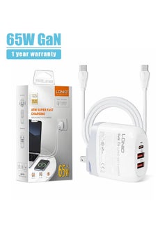 65W GaN USB C Charger 3-Port, PPS Compact Fast Charger with PD & QC3.0, Removable Wall Charger Power Adapter for MacBook Pro Air, iPad Pro Air, iPhone 14/13/12, Galaxy, Dell XPS Laptop etc - pzsku/Z5B9FAF21A5EC20144146Z/45/_/1735659148/e1aace0e-e663-407b-914c-499502e6ce0b