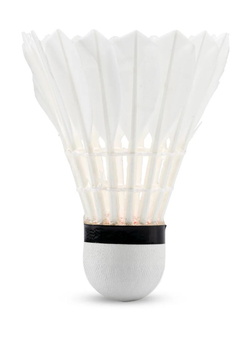 Li-Ning كرات الريشة من لي-نينغ G500 ريش الإوز (أبيض) - عبوة من 12 - Image 4