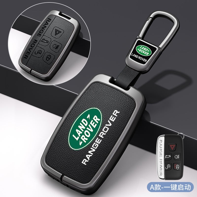 Luxury Metal Key Case for Land Rover Range Rover, Evoque, Discovery, and Defender - Premium Design