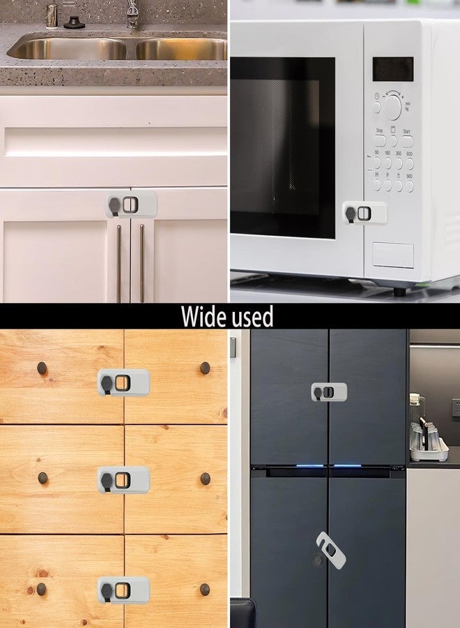 Veemok Child Proof Refrigerator Lock for Kids – Strong Adhesive Fridge Safety Lock for Cabinets, Freezer & Oven Doors (Pack-2) - Image 5