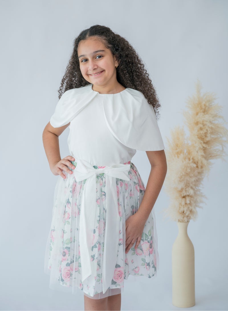 LALEENA Whispering Roses Sheer Overlay Dress - Image 3