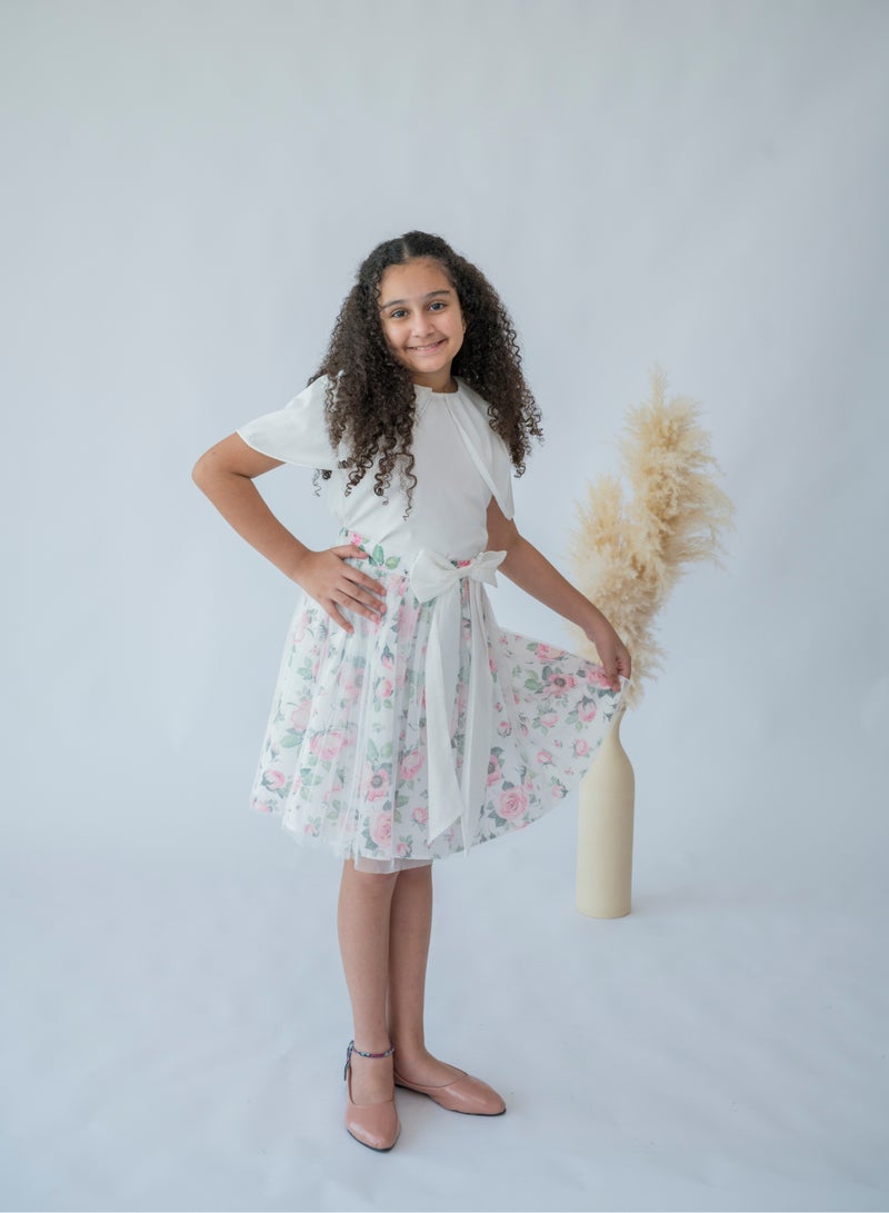 LALEENA Whispering Roses Sheer Overlay Dress - Image 2