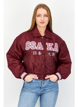 Women Osaka Puffer Jacket, Burgundy