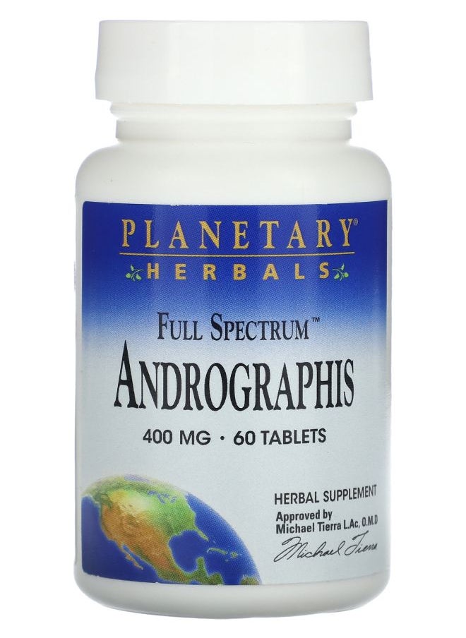 PLANETARY HERBALS Full Spectrum™ Andrographis 400 mg 60 Tablets 