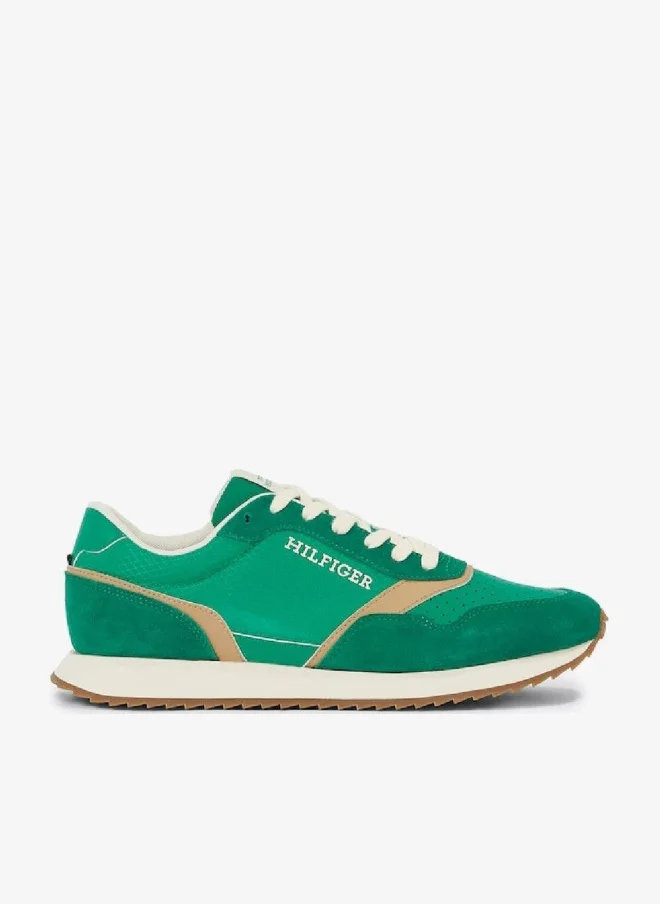 Mixed Texture Runner Sneakers