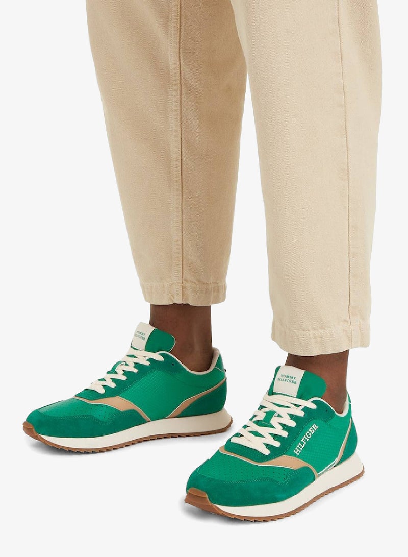 TOMMY HILFIGER Mixed Texture Runner Sneakers - Image 2