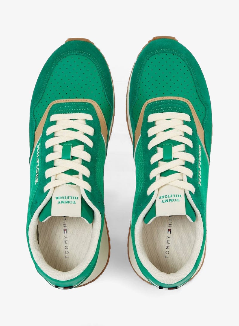 TOMMY HILFIGER Mixed Texture Runner Sneakers - Image 4