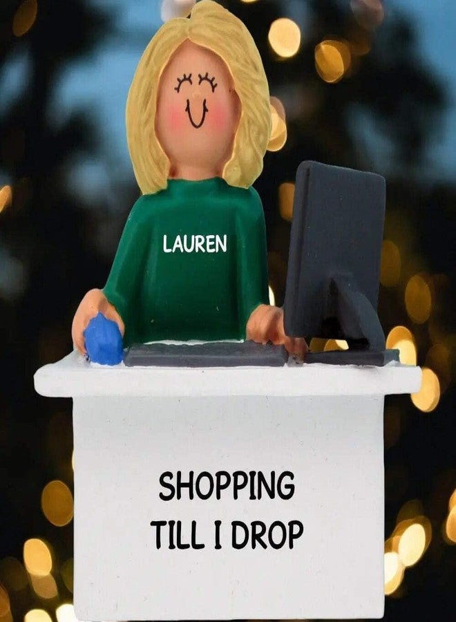 سنترال مستخدمة كمبيوتر، شقراء، زينة شجرة عيد الميلاد شخصية - Image 1