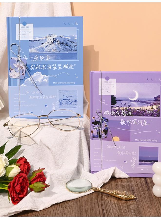 Bluejw Retro Art Handbook Net Celebrity Ins Style Notebook Gift Box Suit Primary School Student's Journal Notepad Handbook - Image 4